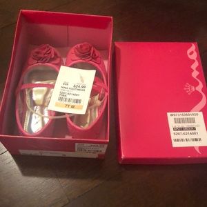 Toddler girls hot pink dress shoes